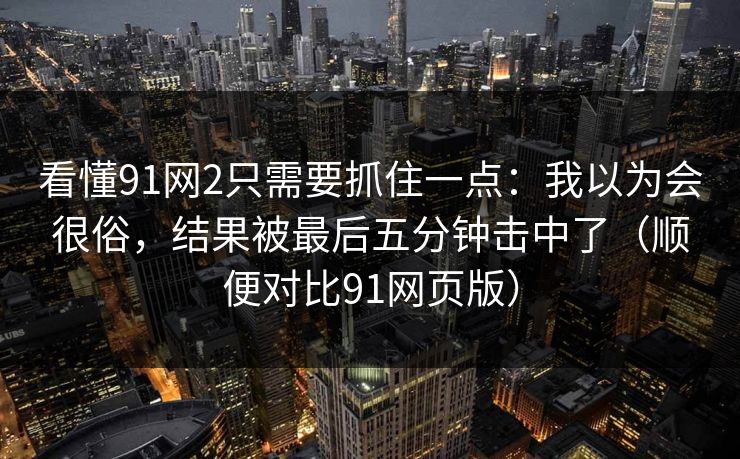 看懂91网2只需要抓住一点：我以为会很俗，结果被最后五分钟击中了（顺便对比91网页版）  第1张